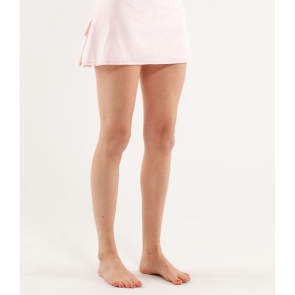 Lululemon Pace Setter Skirt Pink Tie Dye Pleated Tennis Skort Size 6